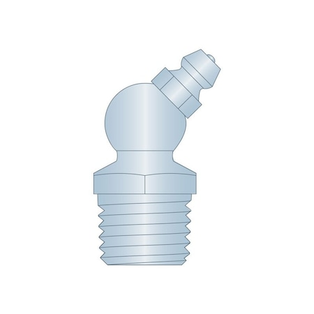 Heritage Industrial Grease Fitting, 1/4"-18NPTF 45D CS Z3 H1645Z3